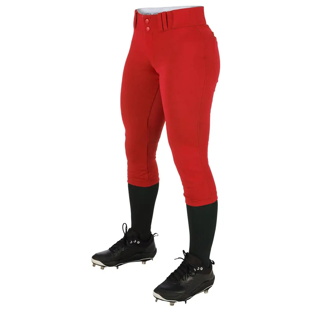 Champro Bp11 Tournament Softball Pant - Scarlet - Girls s