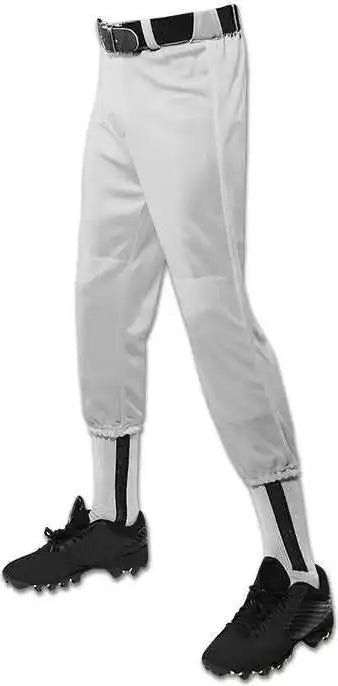 Champro Bp1y Performance Pull-up Baseball Pant with Belt Loops Youth - Gray