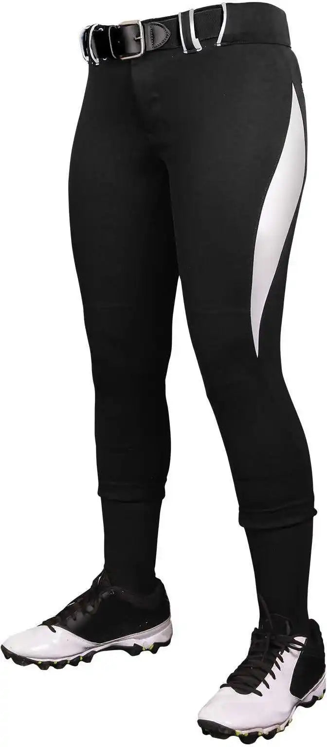 Champro Bp28 Surge 2 Color Softball Pant - Black White