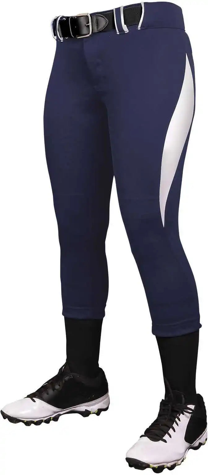 Champro Bp28 Surge 2 Color Softball Pant Navy White