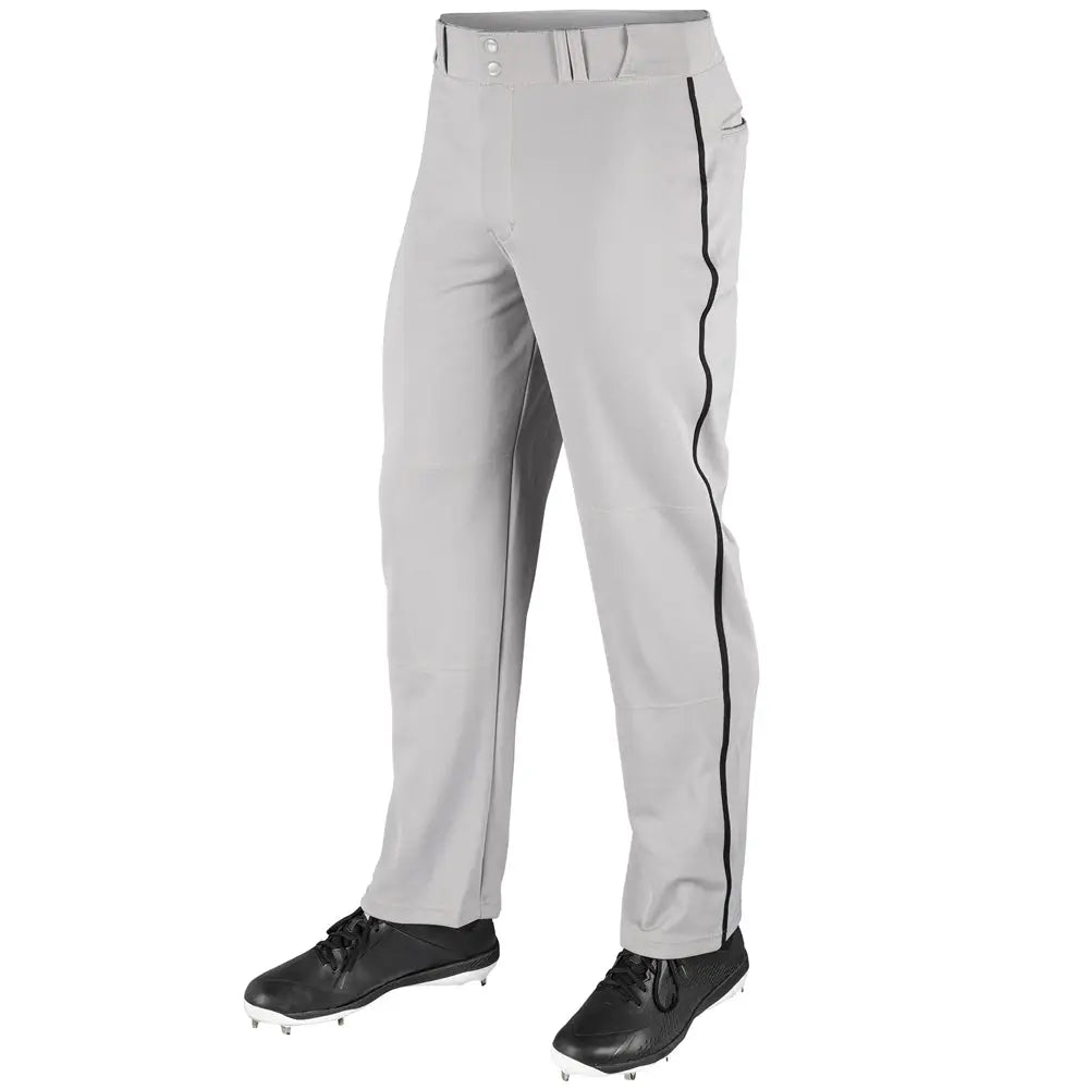 Champro Bp41u Mvp Open Bottom Pant with Pipe - Gray Black