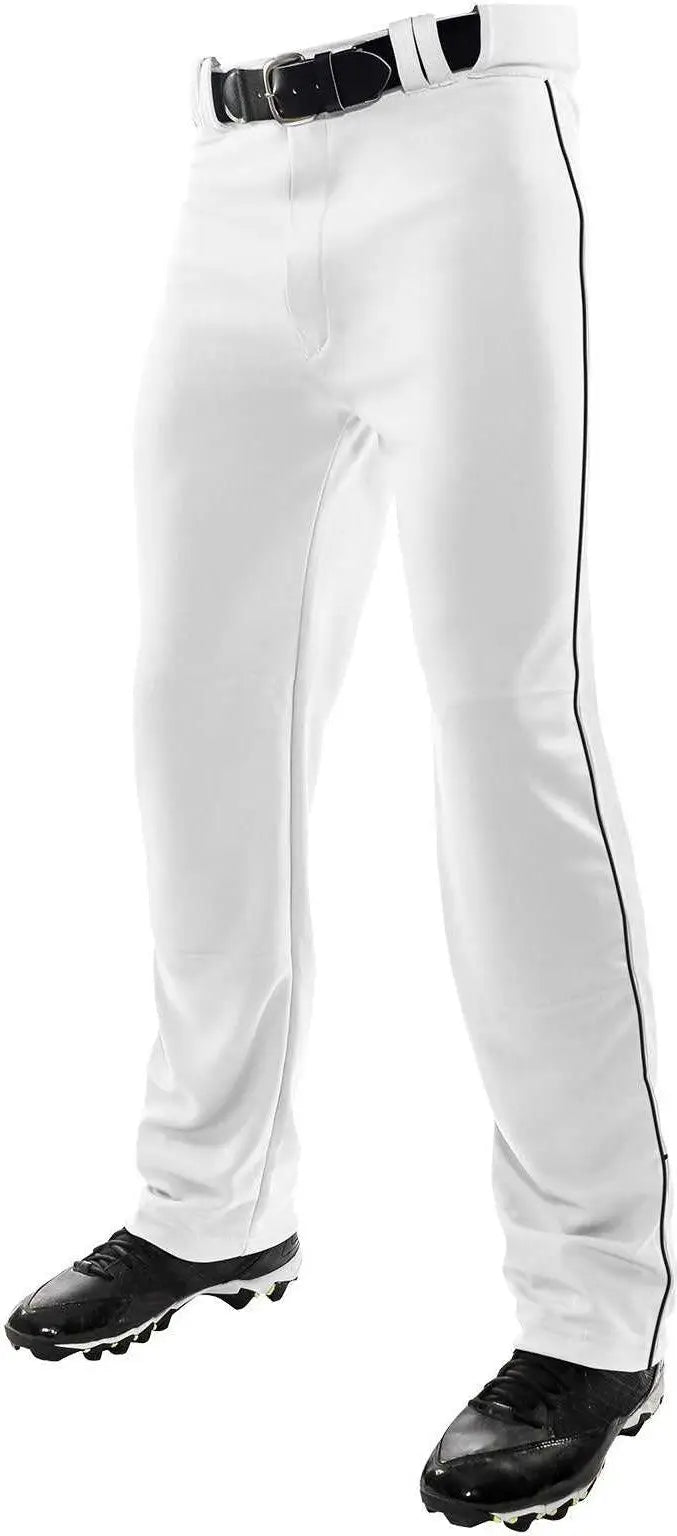 Champro Bp41u Mvp Open Bottom Pant with Pipe - White Black