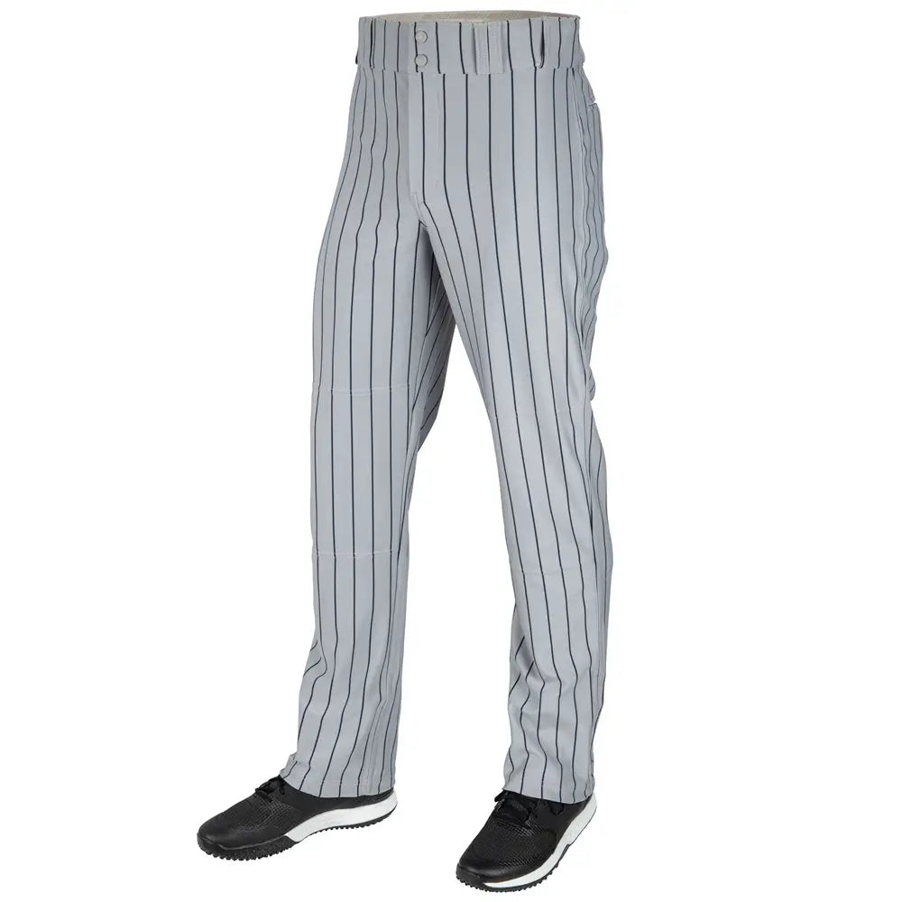 Champro Bp60pin Triple Crown 2.0 Open Bottom Pinstripe Pant - Grey Navy - Youth Xs