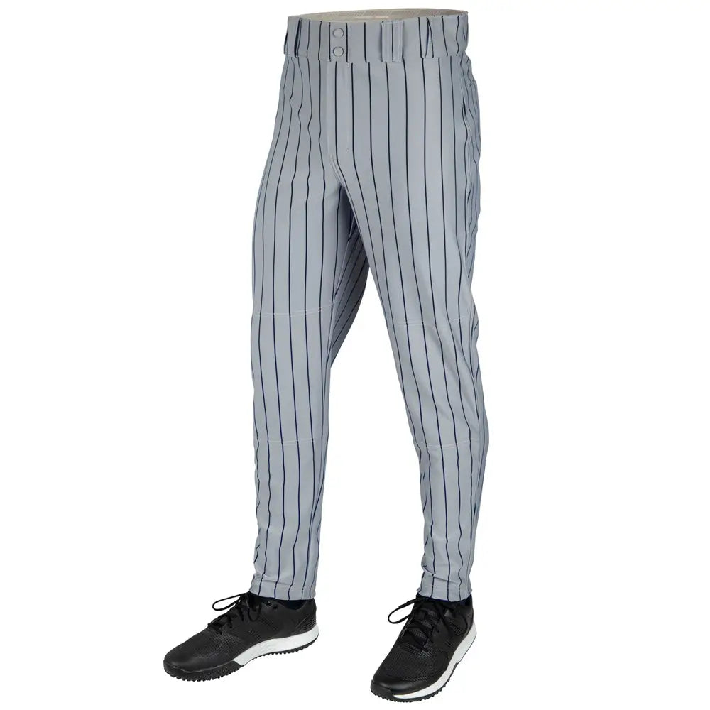 Champro Bp64pin Triple Crown 2.0 Tapered Pinstripe Pant - Grey Navy - Youth Xs