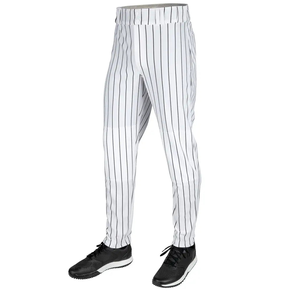 Champro Bp64pin Triple Crown 2.0 Tapered Pinstripe Pant - White Black - Youth Xs