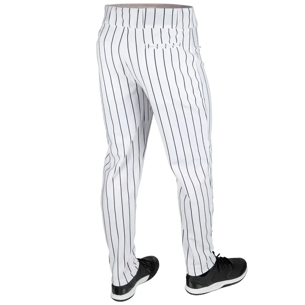 Champro Bp64pin Triple Crown 2.0 Tapered Pinstripe Pant - White Navy - Youth Xs