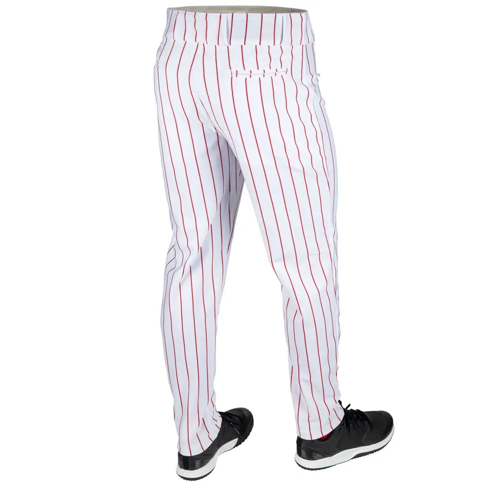 Champro Bp64pin Triple Crown 2.0 Tapered Pinstripe Pant - White Scarlet - Youth Xs