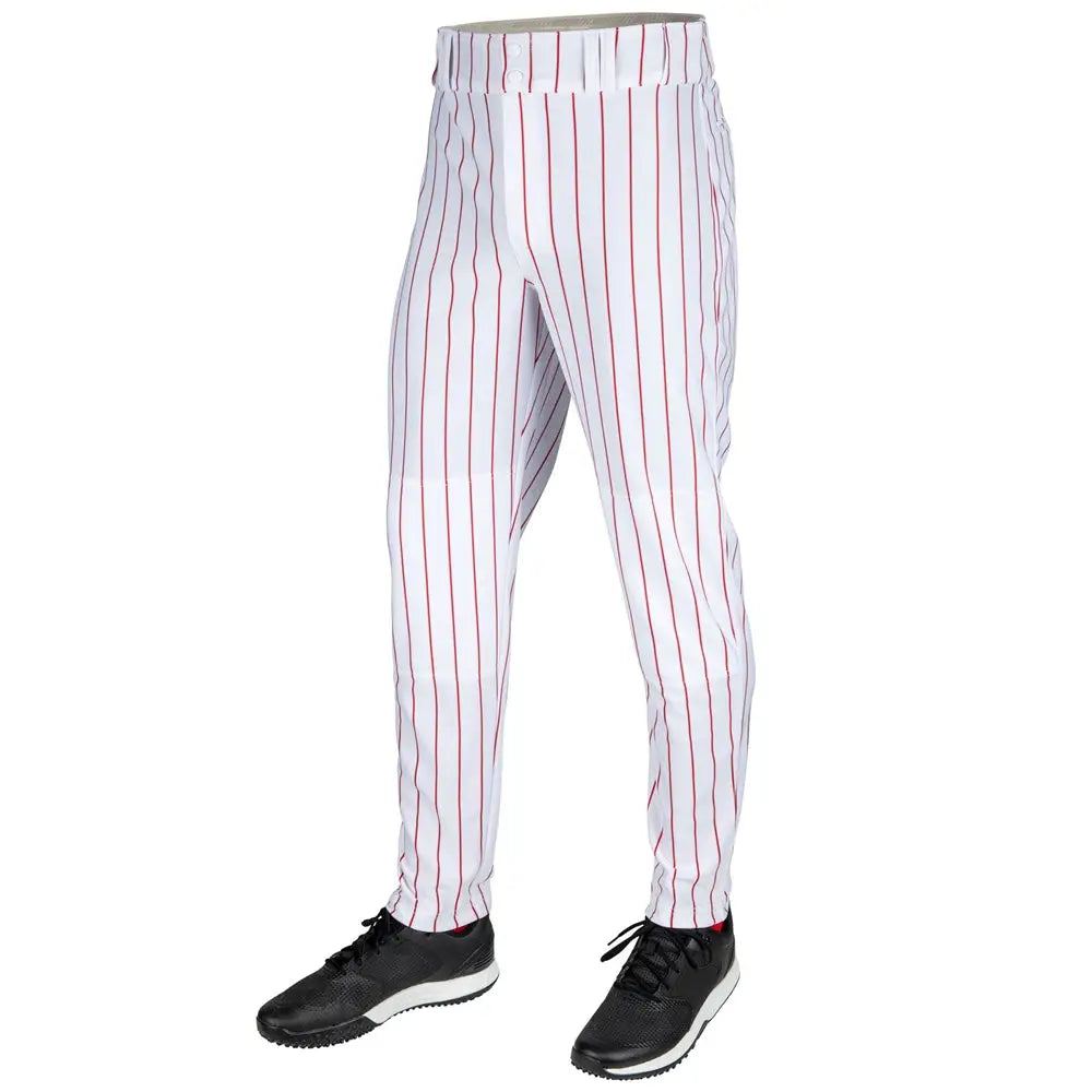 Champro Bp64pin Triple Crown 2.0 Tapered Pinstripe Pant - White Scarlet - Youth Xs