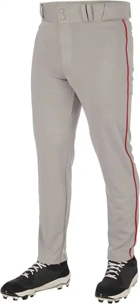 Champro Bp66 Triple Crown 2.0 Men’s and Youth Tapered Bottom Pants with Braid - Gray Royal