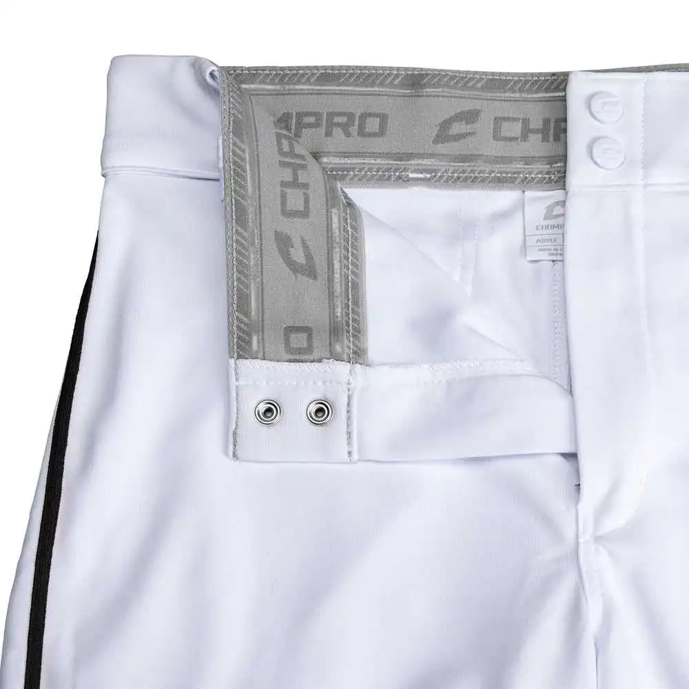 Champro Bp66 Triple Crown 2.0 Men’s and Youth Tapered Bottom Pants with Braid - White Black