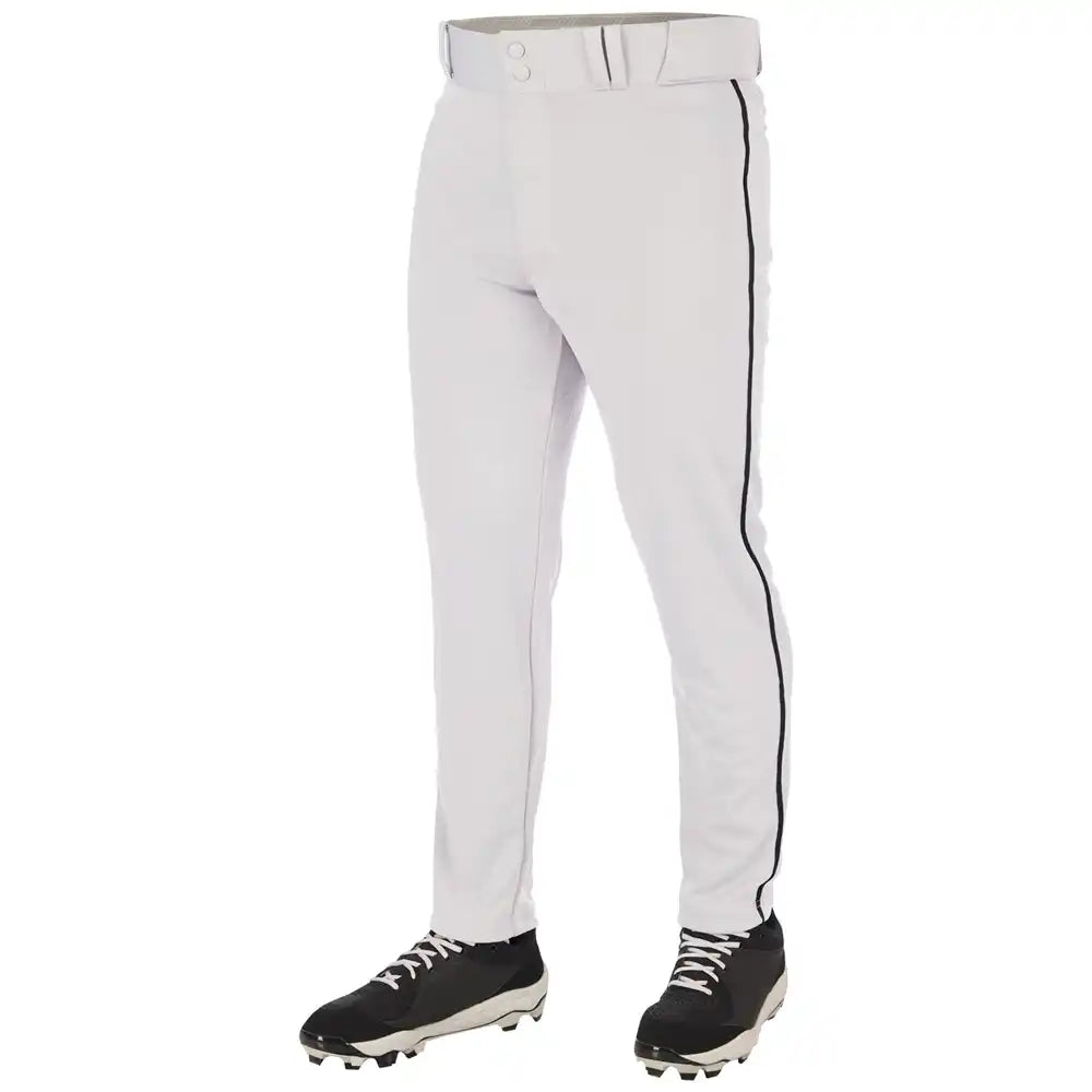 Champro Bp66 Triple Crown 2.0 Men’s and Youth Tapered Bottom Pants with Braid - White Black