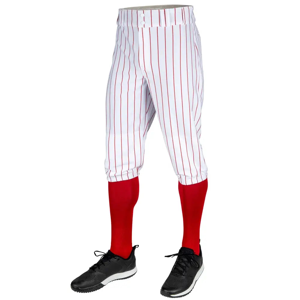 Champro Bp68pin Triple Crown 2.0 Pinstripe Knicker - White Scarlet
