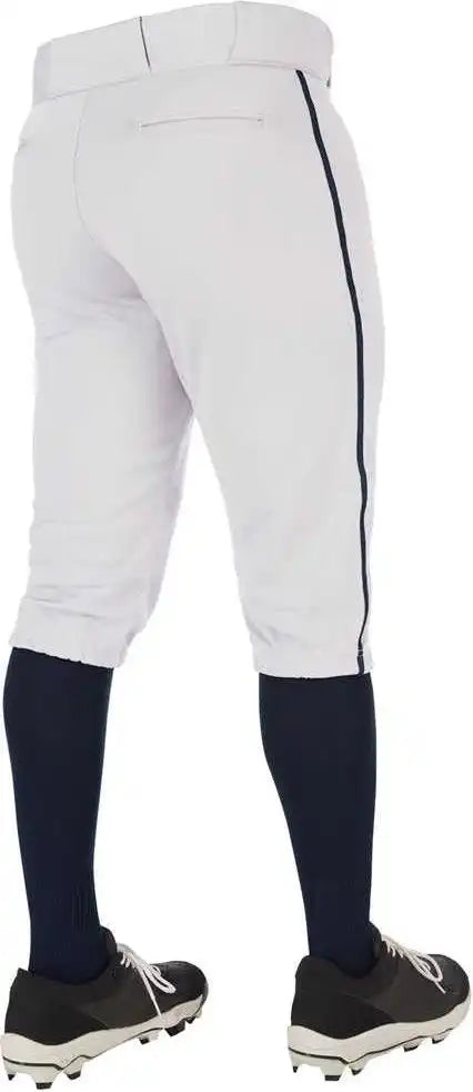 Champro Bp70 Triple Crown 2.0 Men’s and Youth Knicker Pant with Braid - White Navy