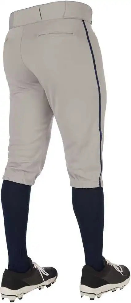 Champro Bp70 Triple Crown 2.0 Men’s and Youth Knicker Pant with Braid - Gray Navy
