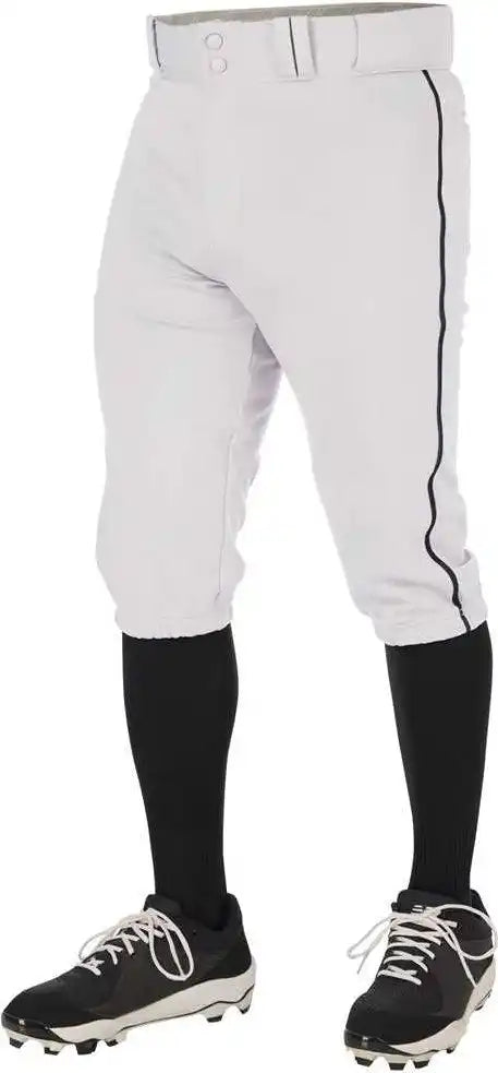Champro Bp70 Triple Crown 2.0 Men’s and Youth Knicker Pant with Braid - White Black