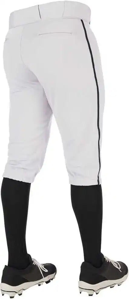 Champro Bp70 Triple Crown 2.0 Men’s and Youth Knicker Pant with Braid - White Black