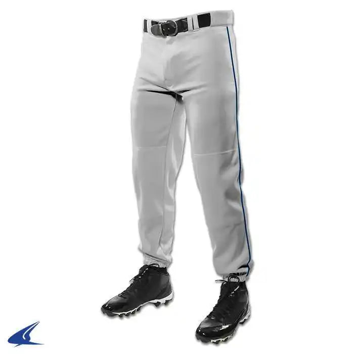 Champro Bp91 Triple Crown Baseball Pant with Piping - Gray Navy