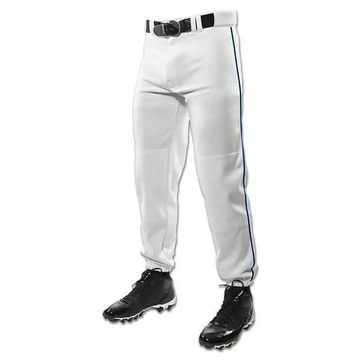Champro Bp91 Triple Crown Baseball Pant with Piping - White Navy