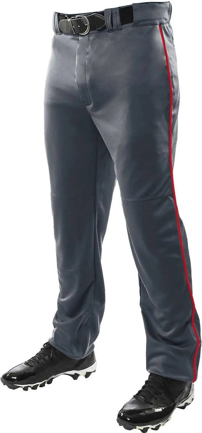 Champro Bp91u Triple Crown Open Bottom Pant with Pipe - Graphite Black