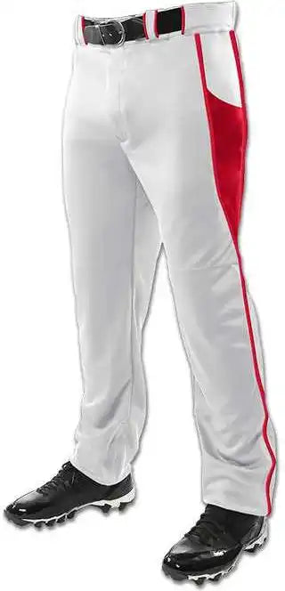 Champro Bp92u Triple Crown Baseball Pant - White Scarlet