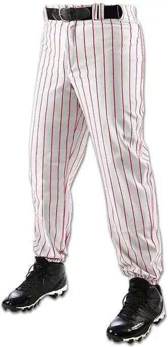 Champro Bppin Triple Crown Baseball Pant - White Scarlet