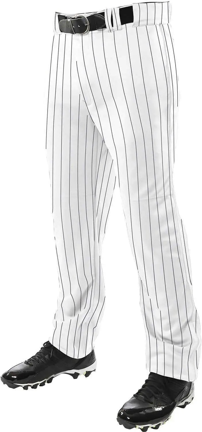 Champro Bppinu Triple Crown Pinstripe Ob Pant - White Black