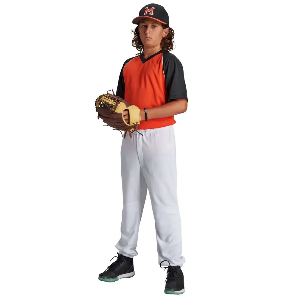 Champro Bppu2 Cycle Pull Up Pant W/belt Loops - Grey - Youth 2xs