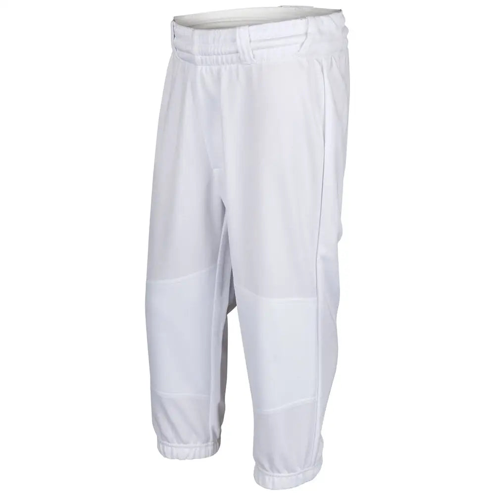 Champro Bppu2 Cycle Pull Up Pant W/belt Loops - White - Youth 2xs