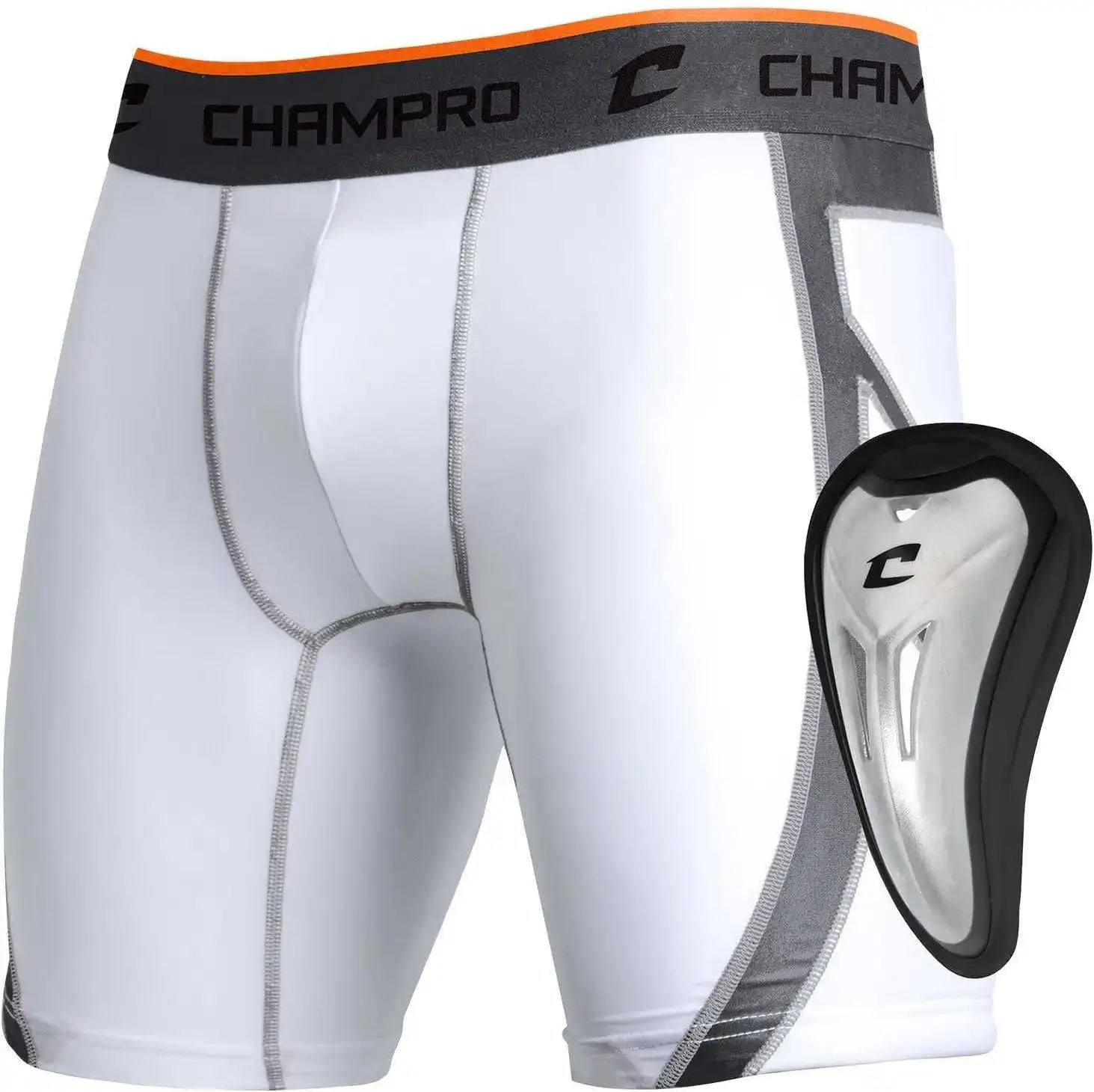 Champro Bps15c Windup Sliding Short with Cup - White