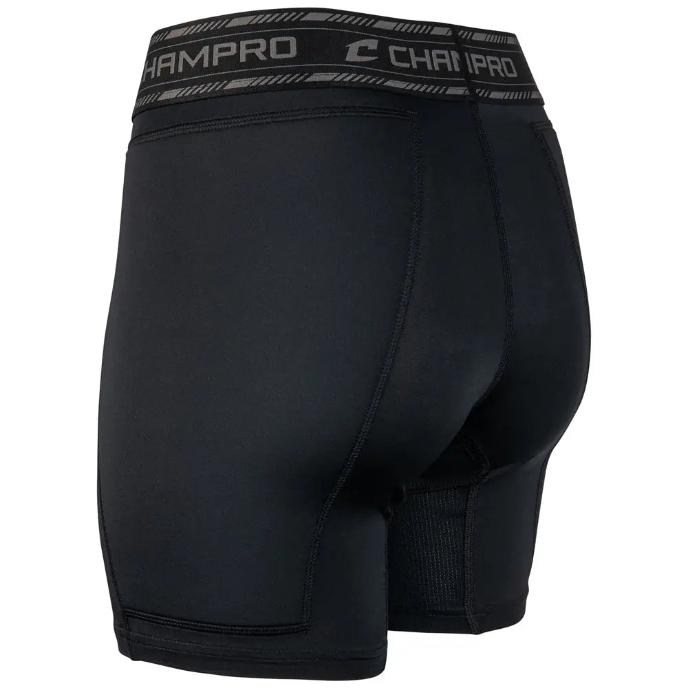 Champro Bps18 Take-out Sliding Short - Black
