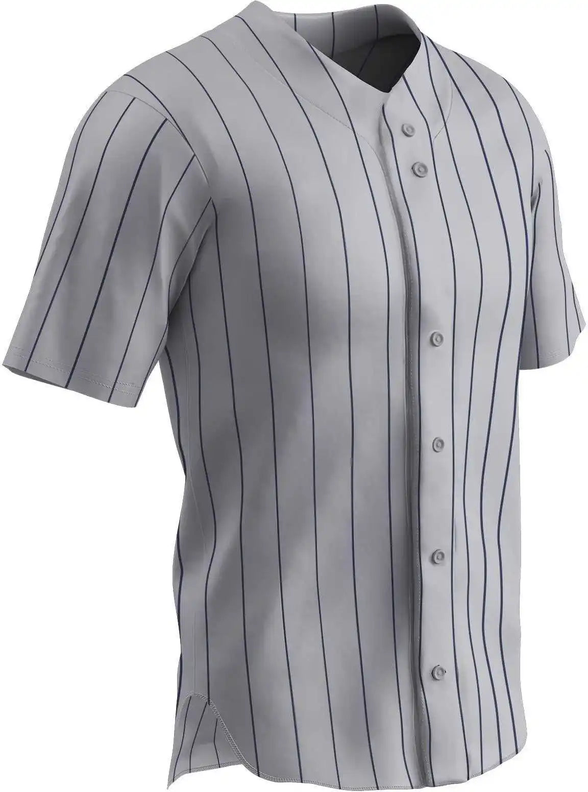 Champro Bs14-bs14y Pro-style Warp Knit Jersey - Gray Navy
