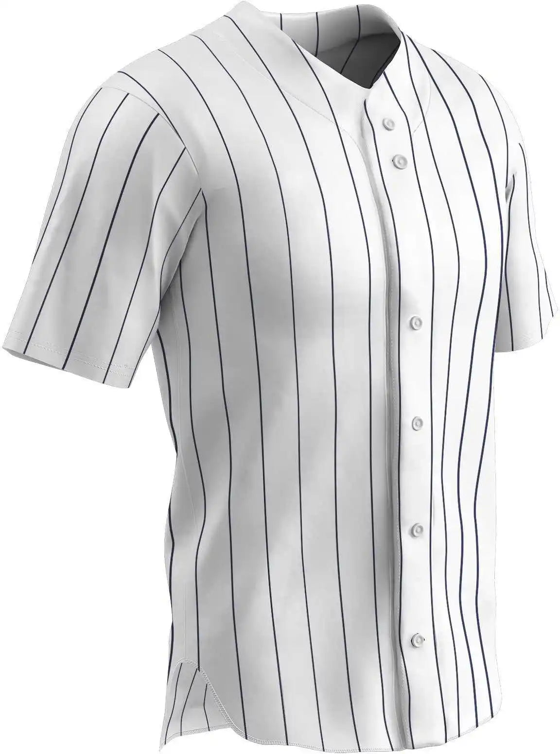 Champro Bs14-bs14y Pro-style Warp Knit Jersey - White Navy