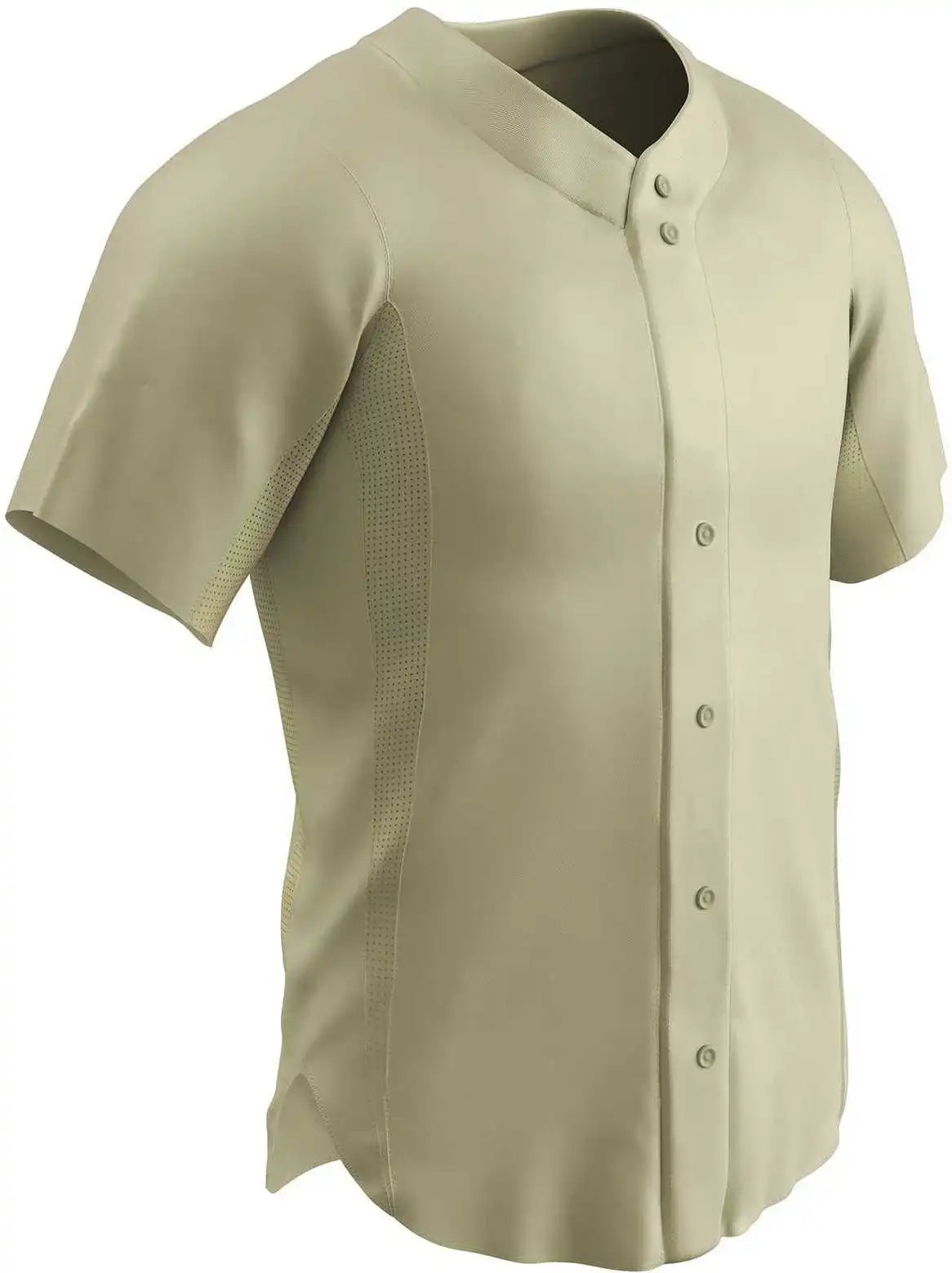 Champro Bs149 Pro Mesh Full Button Jersey - Natural