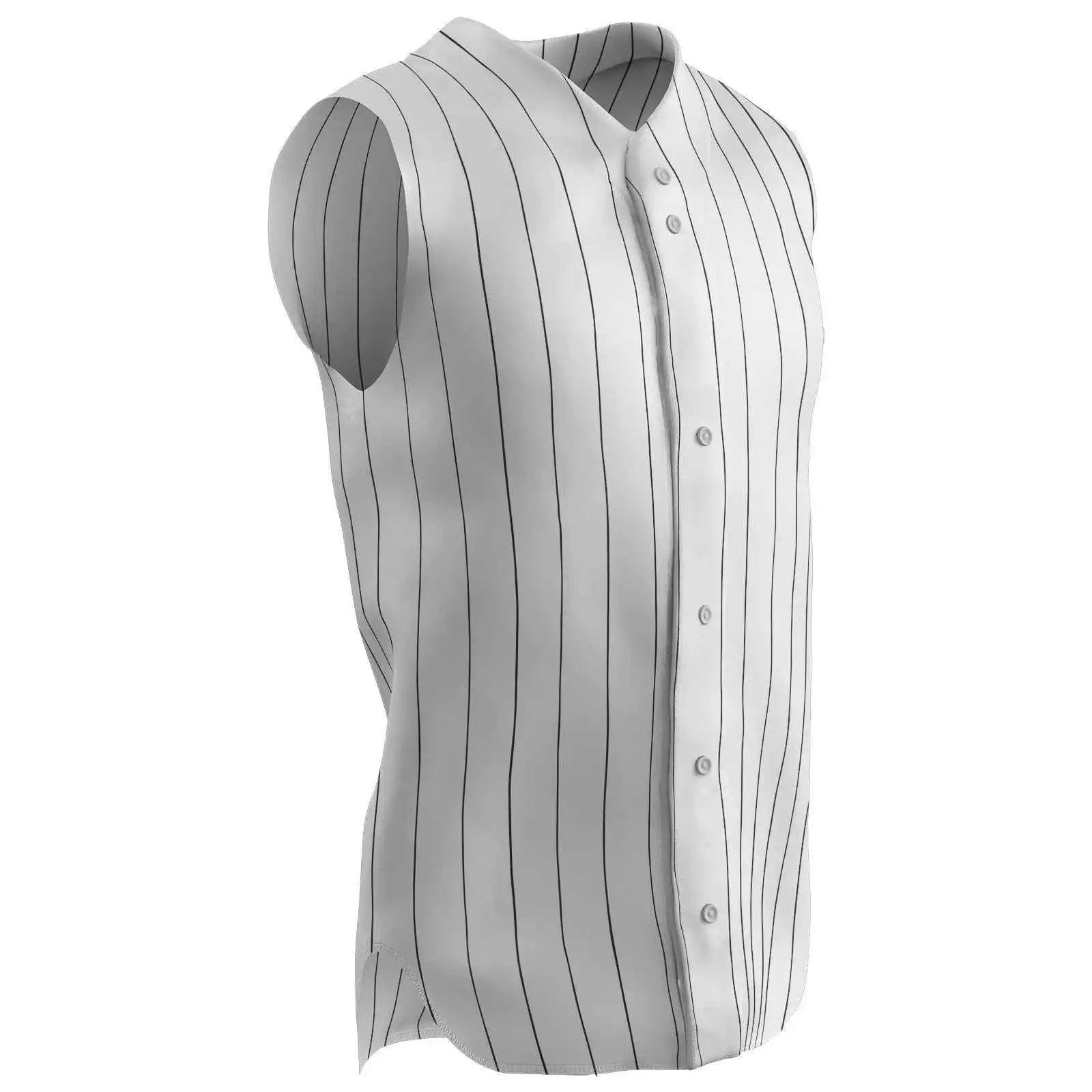 Champro Bs16-bs16y Pro-style Sleeveless Warp Knit Jersey - Black
