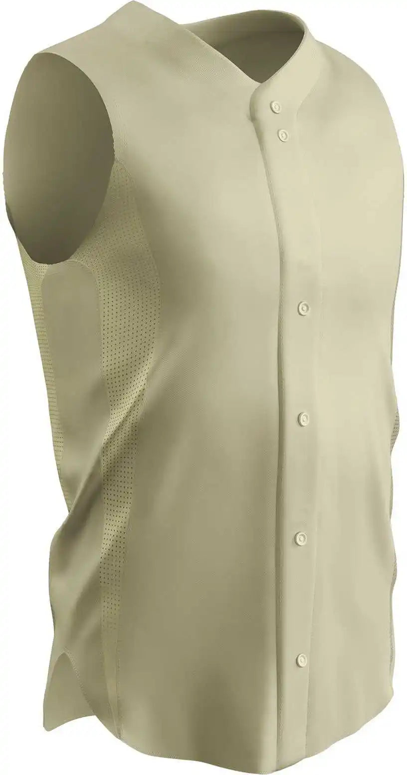 Champro Bs169 Pro Mesh Full Button Jersey - Natural