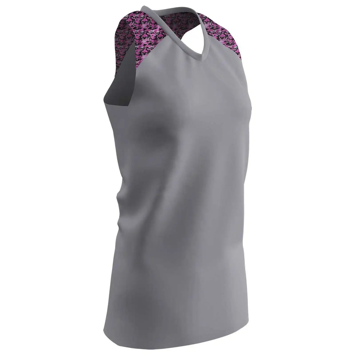 Champro Bs20 Girl’s at Bat Softball Jersey - Gray
