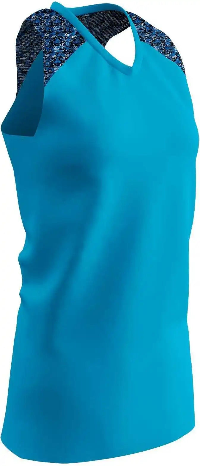 Champro Bs20 Girl’s at Bat Softball Jersey - Optic Blue