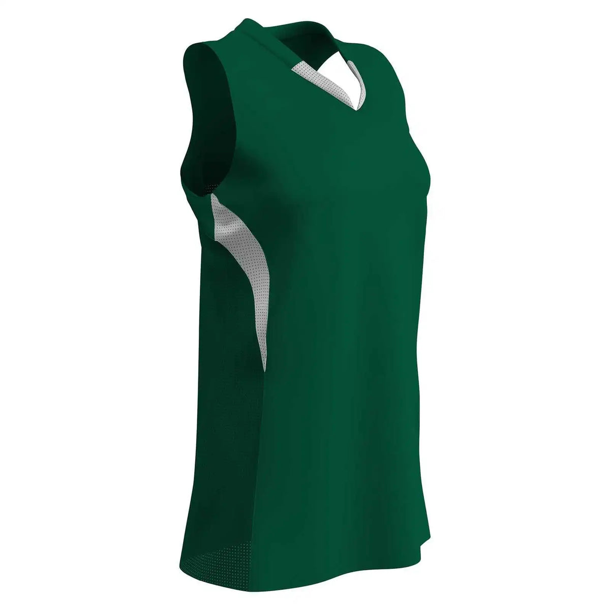 Champro Bs30 Decoy Racerback Softball Jersey - Forest Green White