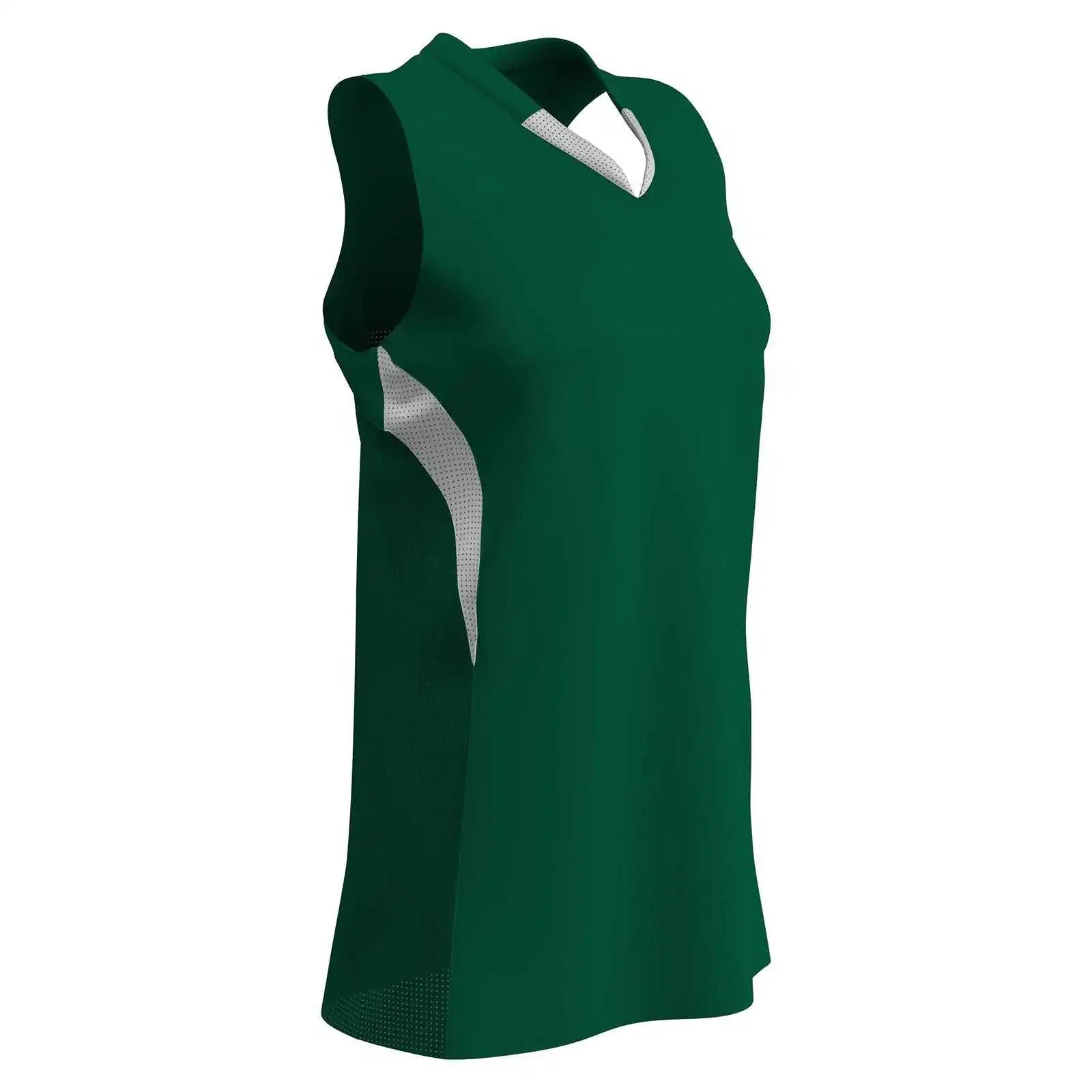 Champro Bs30 Decoy Racerback Softball Jersey - Forest Green White
