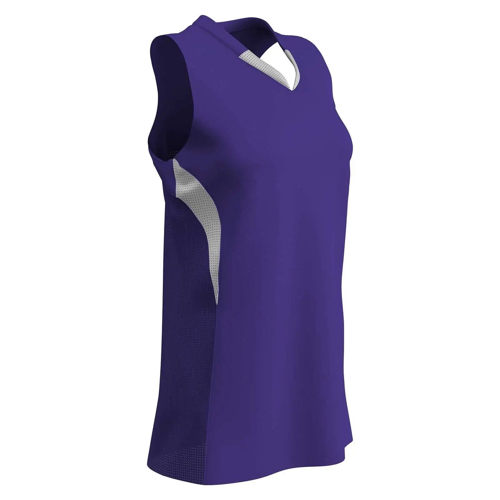 Champro Bs30 Decoy Racerback Softball Jersey - Purple White