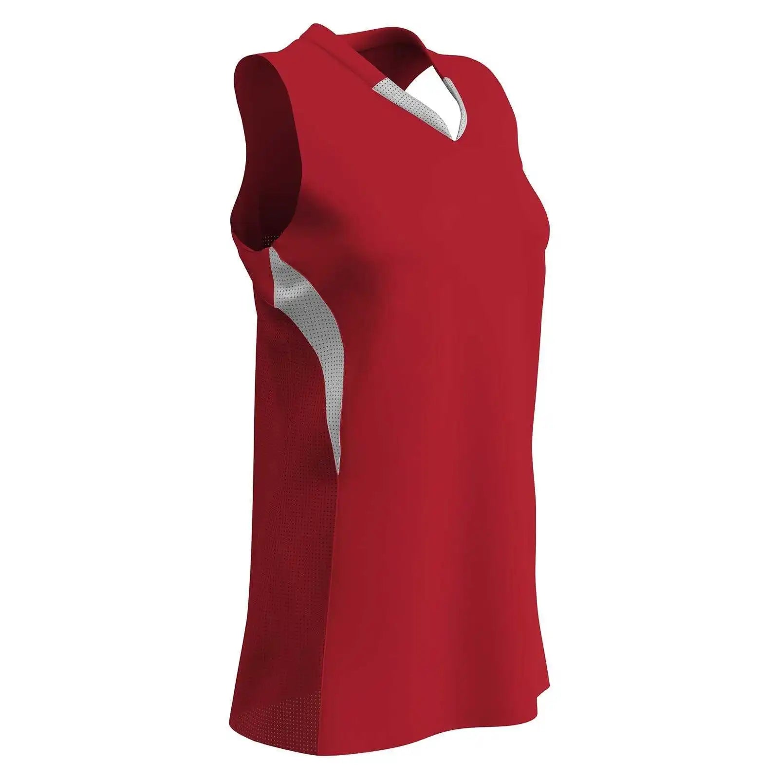 Champro Bs30 Decoy Racerback Softball Jersey - Scarlet White