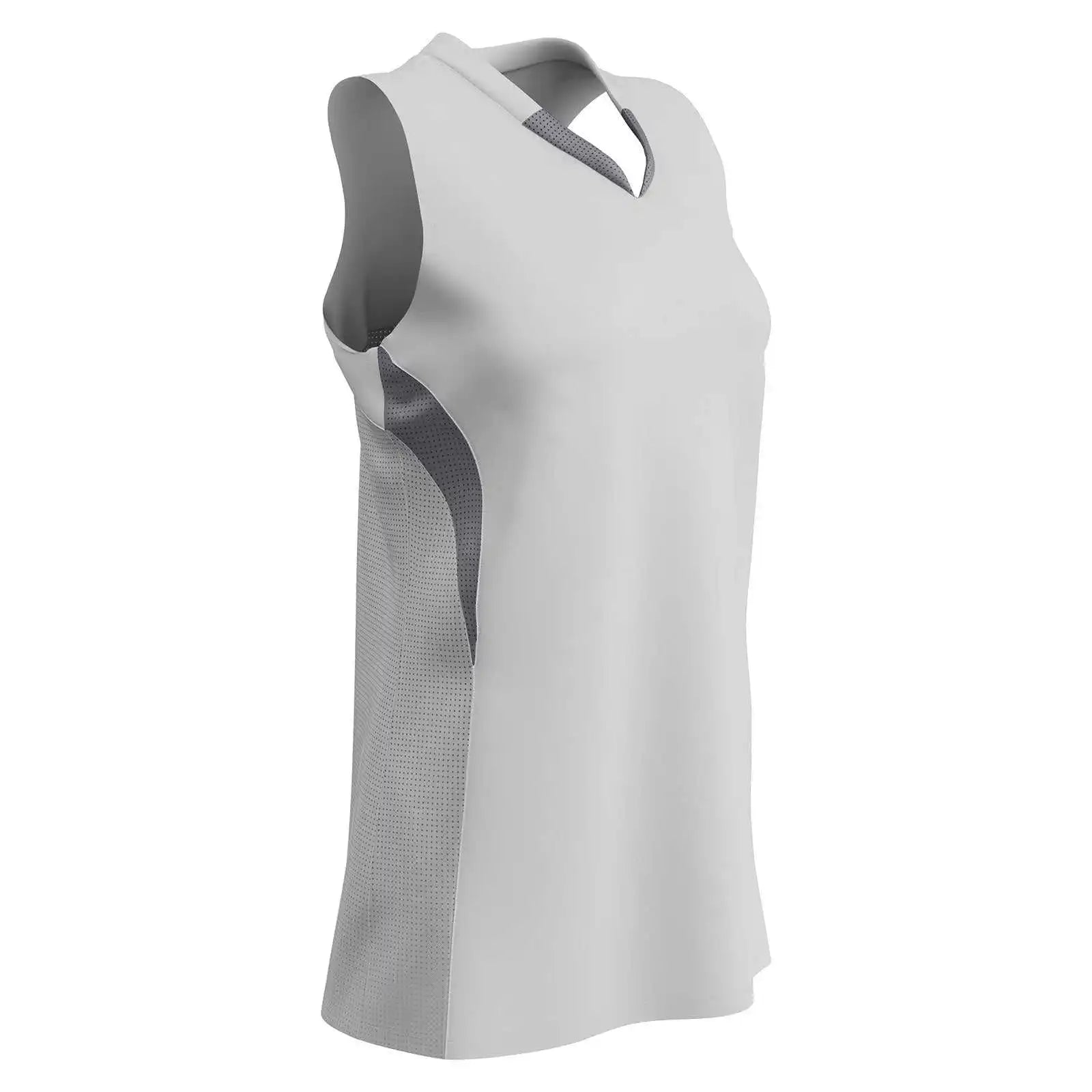 Champro Bs30 Decoy Racerback Softball Jersey - White Gray
