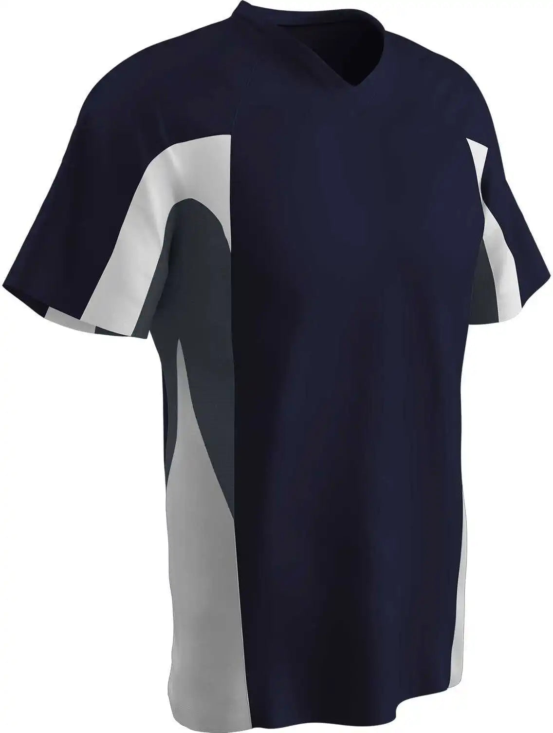 Champro Bs34 Relief 2 Button Jersey Navy Graphite White