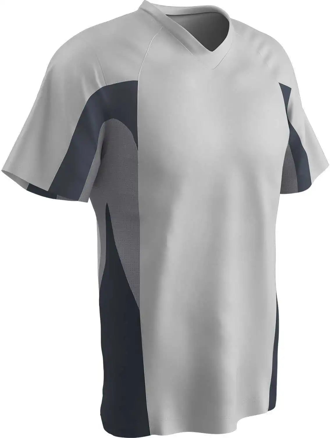 Champro Bs34 Relief 2 Button Jersey - White Graphite