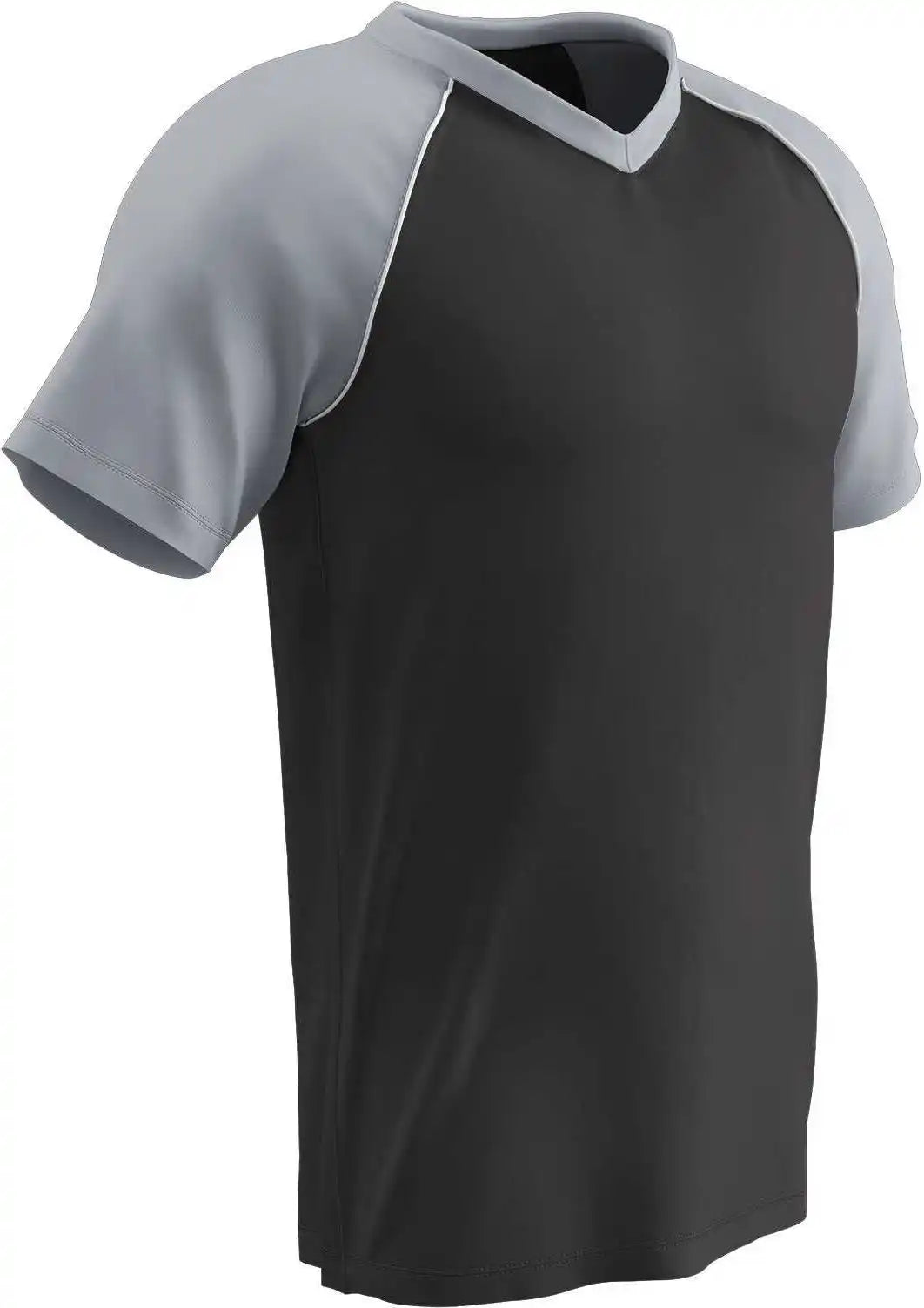 Champro Bs35 Bunt Raglan Jersey - Black Silver White