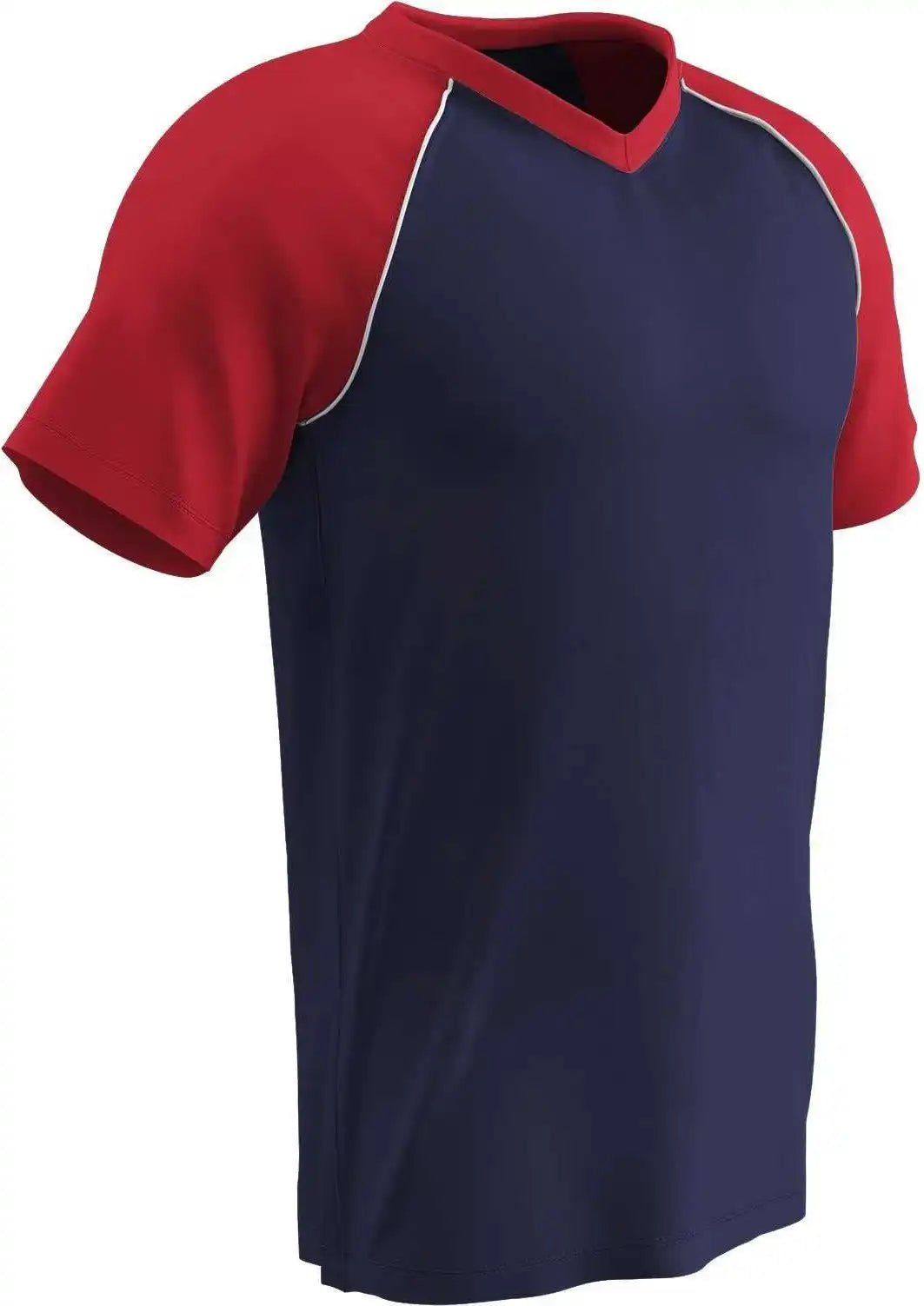 Champro Bs35 Bunt Raglan Jersey - Navy Scarlet White