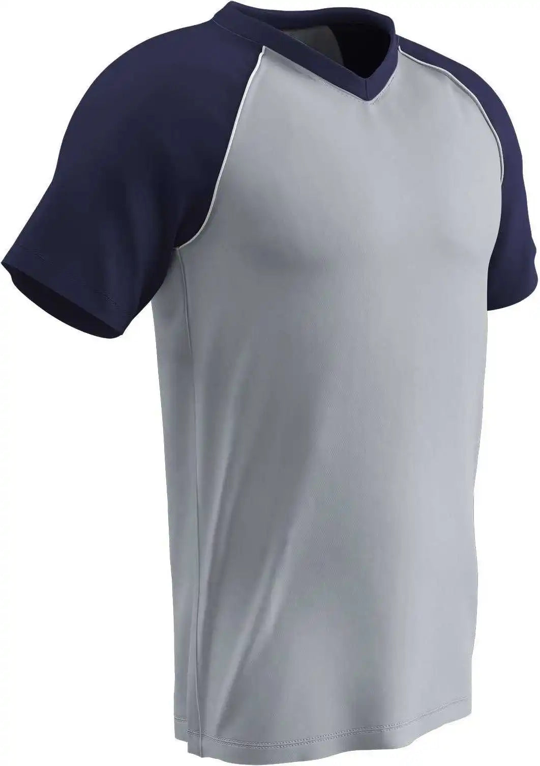 Champro Bs35 Bunt Raglan Jersey - Silver Navy White