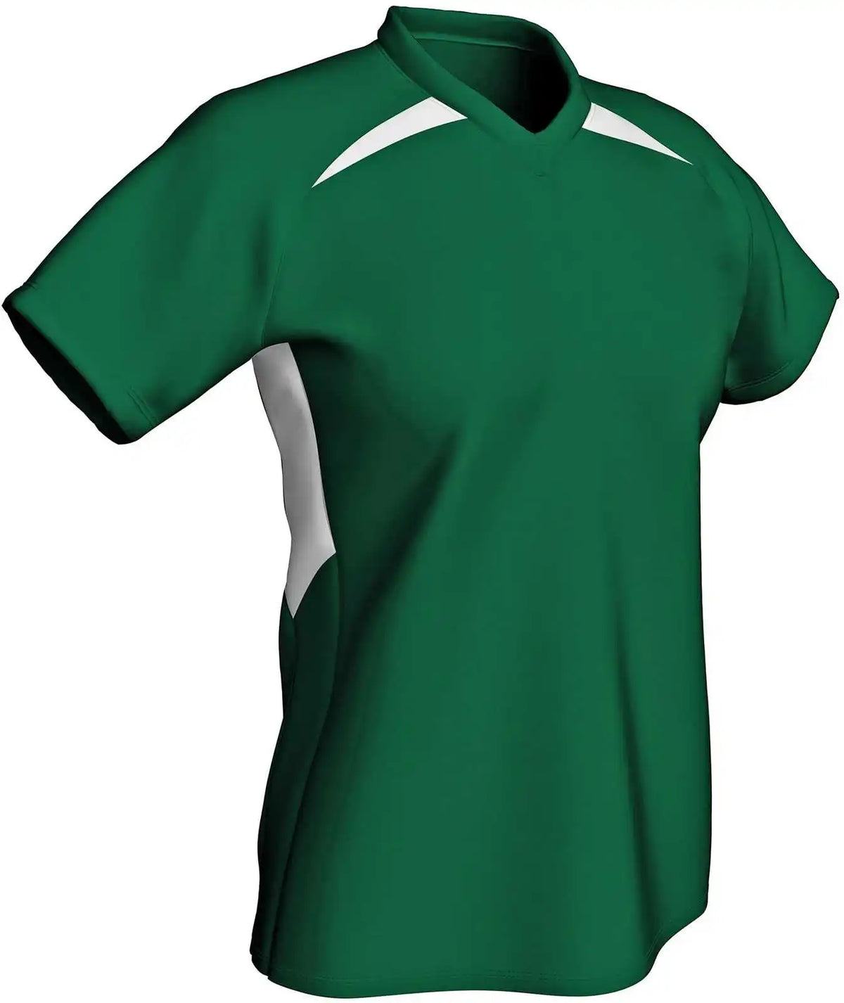 Champro Bs36 Check Baseball Jersey - Forest White