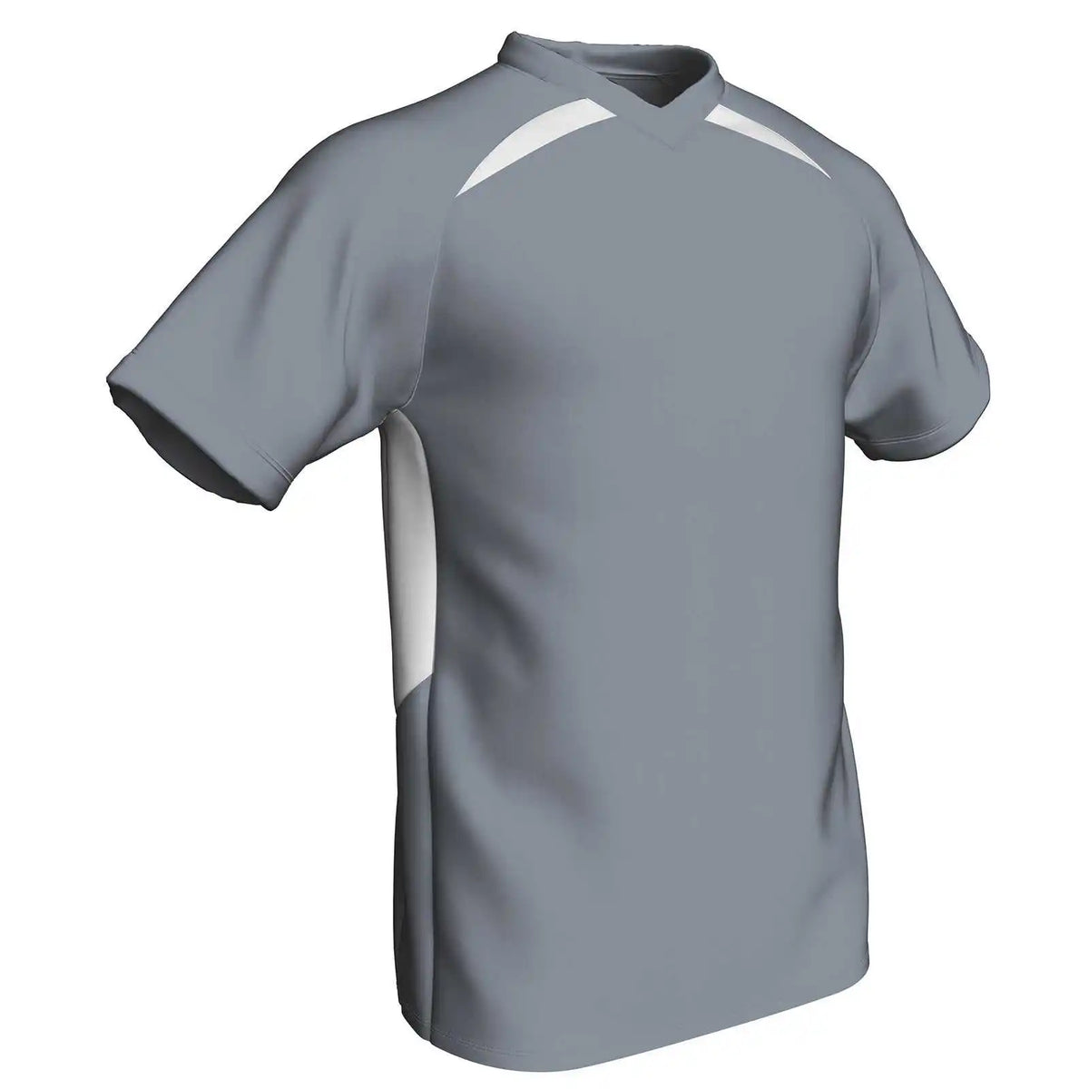 Champro Bs36 Check Baseball Jersey - Silver White