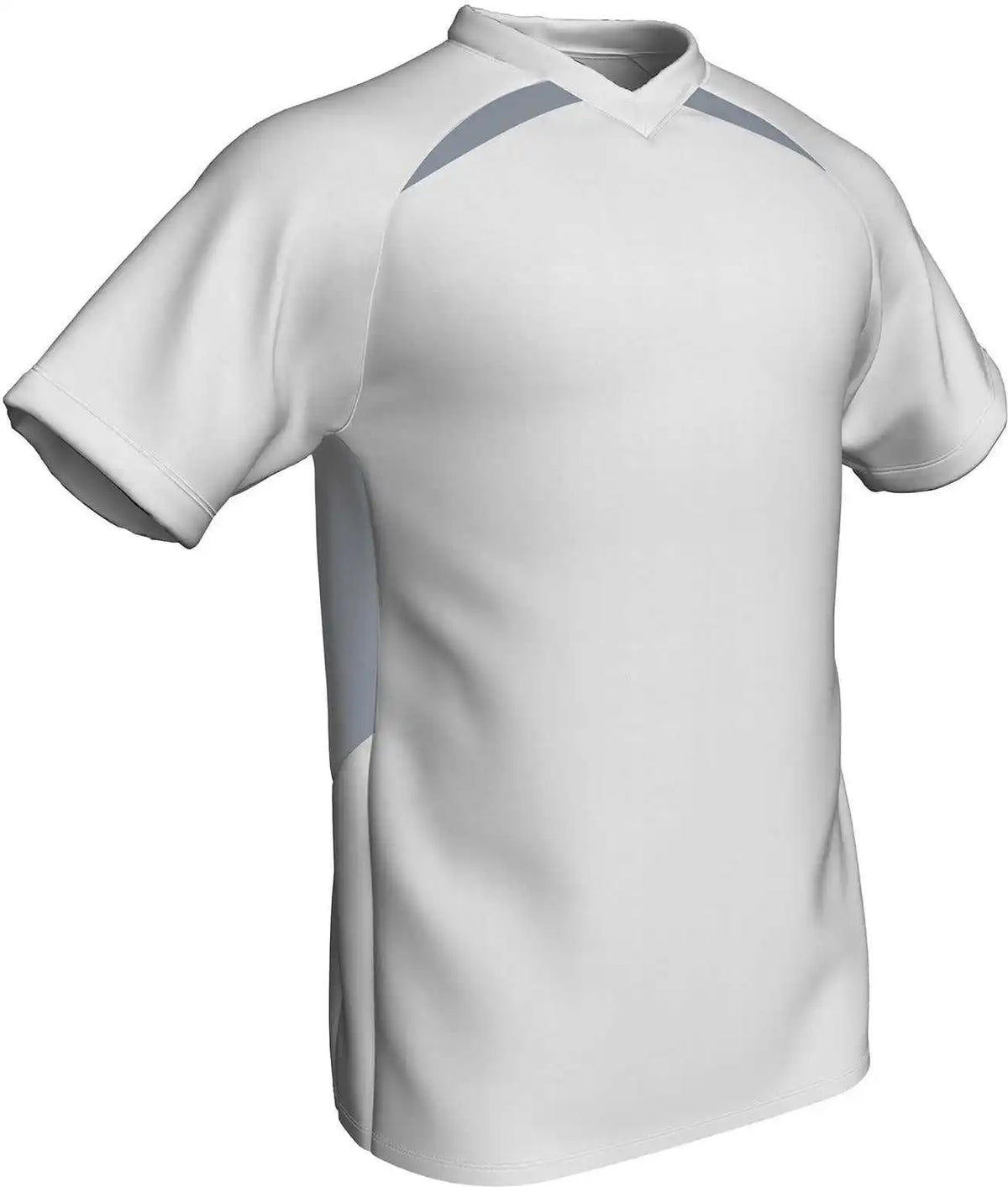 Champro Bs36 Check Baseball Jersey White Silver